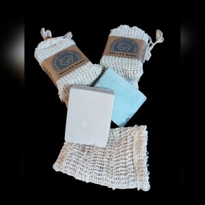 Quality Handmade Soap w/ Ivory Exfoliating Sisal Soap Drawstring Pouch Included